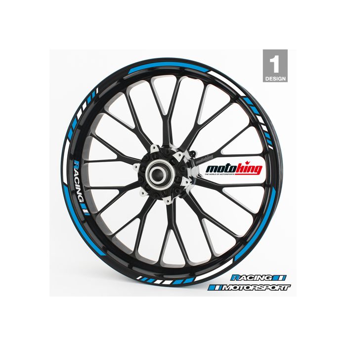 Felgenrandaufkleber RS - HELLBLAU main product photo