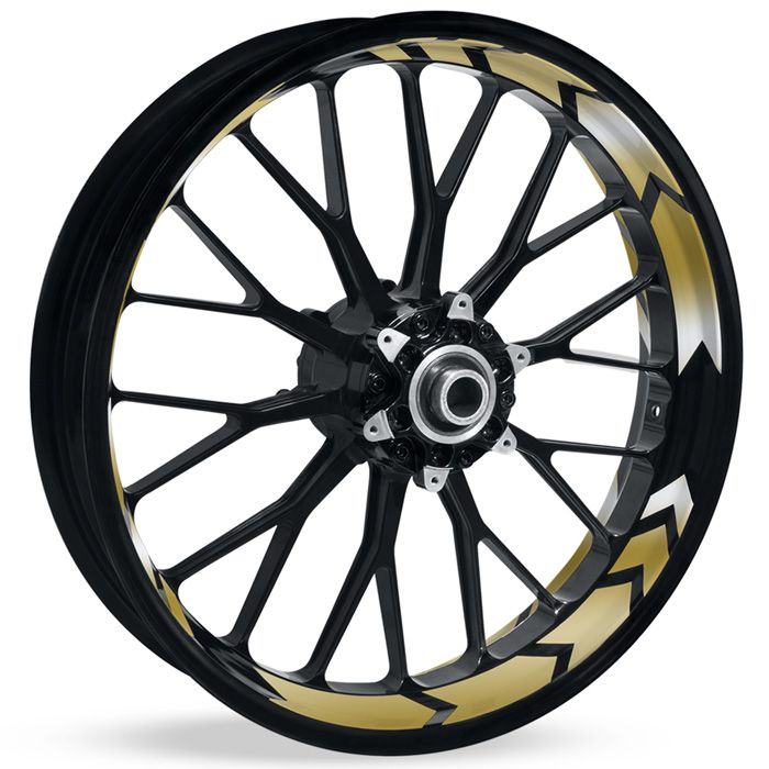 Felgenbettaufkleber Arrow Chrom main product photo