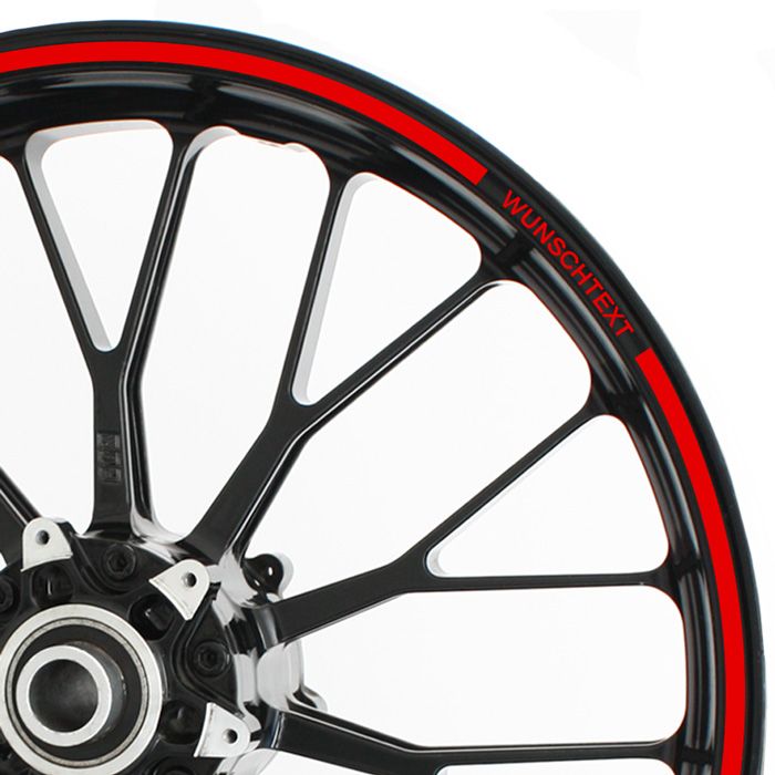 Felgenrandaufkleber mit Text main product photo